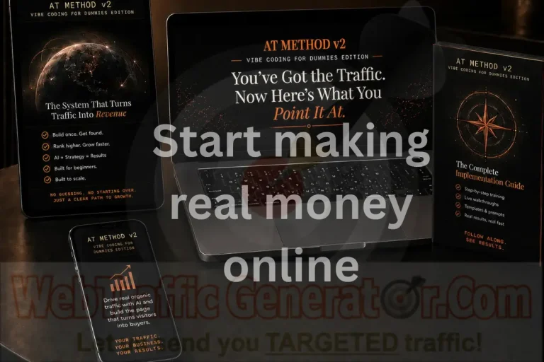 AT Method V2 system interface by Chris Ramirez designed to help you start making real money online